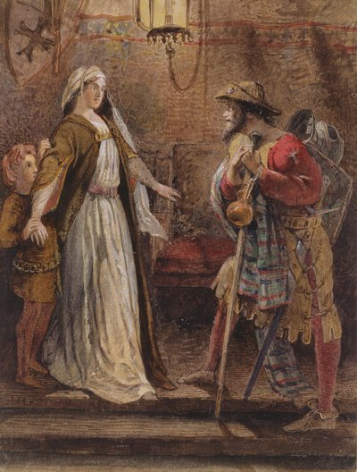 Rückkehr vom langen Kreuzzug, 1861 von William Bell Scott